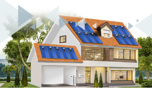 Kit Fotovoltaico 3,5KW con inverter ibrido monofase da 3kw e accumulo da 5KW